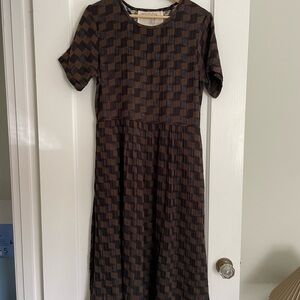 Ace&Jig Brown Checkered Dress